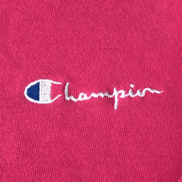 Bright Pink Vintage Champion Sweatshirt - Picture 3 of 4